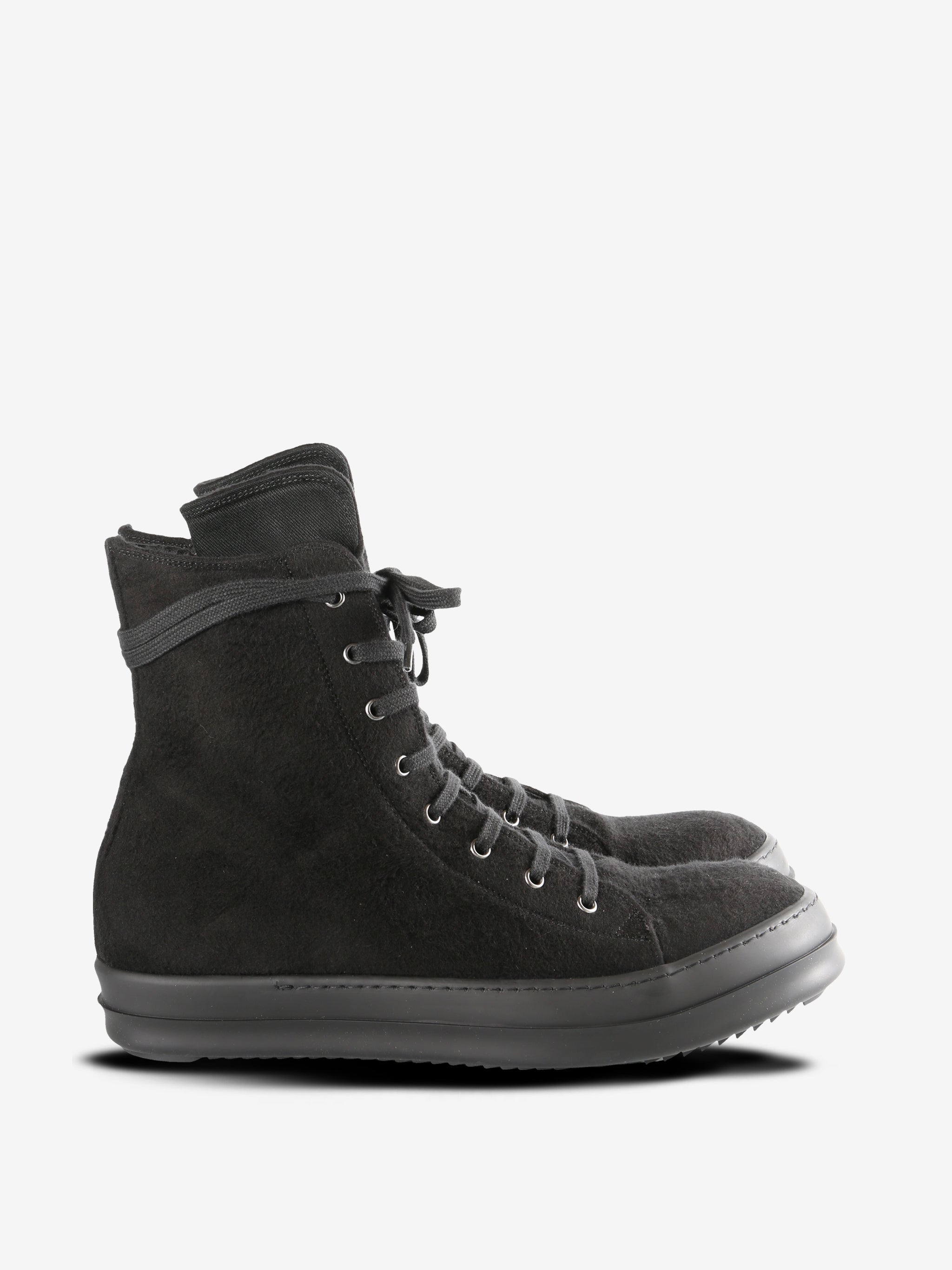Black sneaker, side view