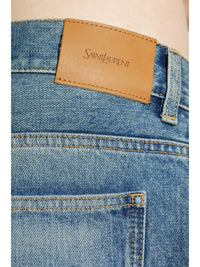 SAINT LAURENT - Men Mid Straight Baggy Denim