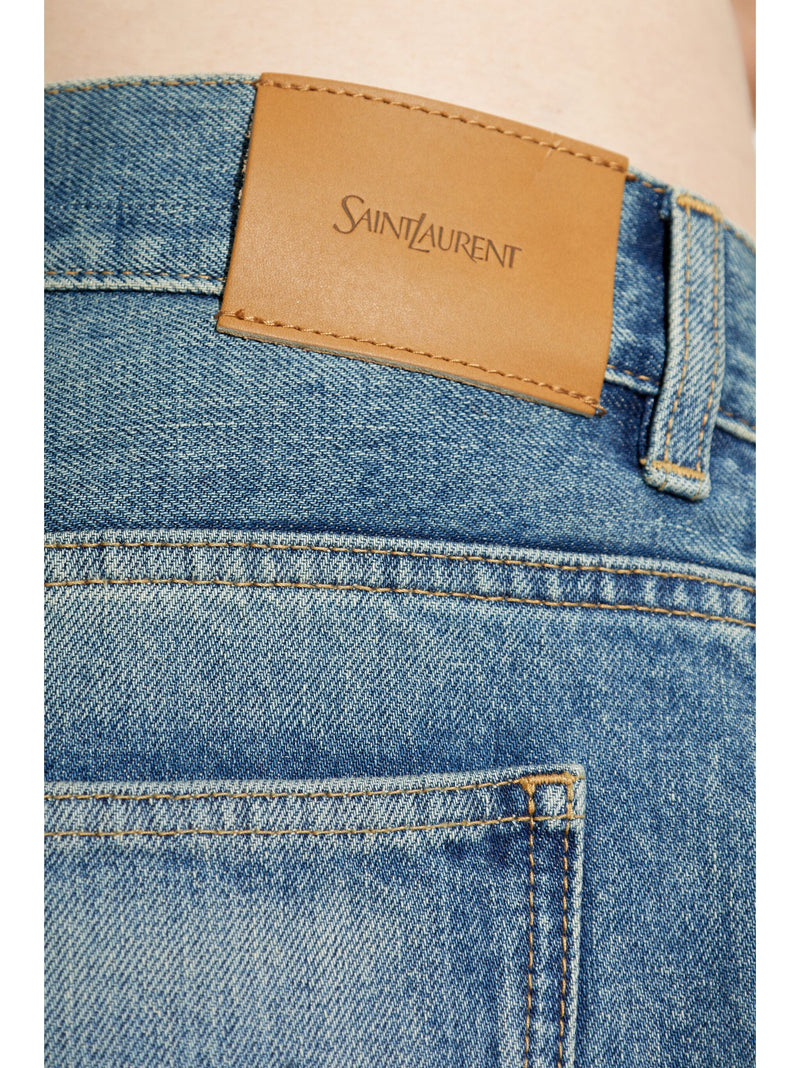 SAINT LAURENT - Men Mid Straight Baggy Denim