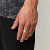 PARTS OF FOUR - Sistema Ring (0.2 CT Blue Diamond Slab, 9mm, MA+BDIA)