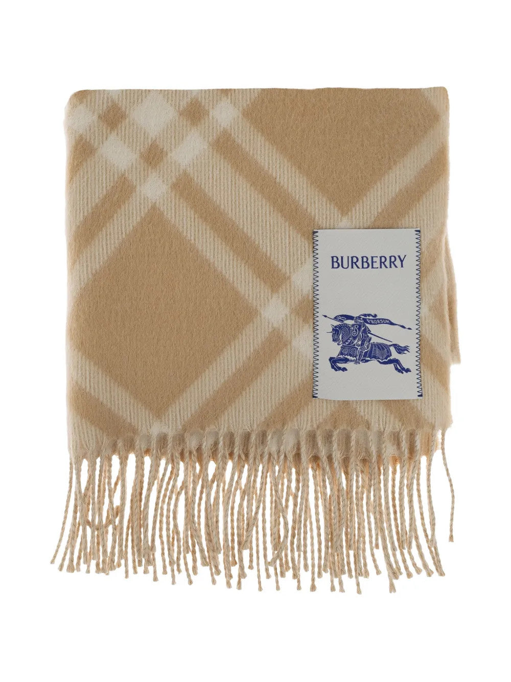 Tan scarf, front view