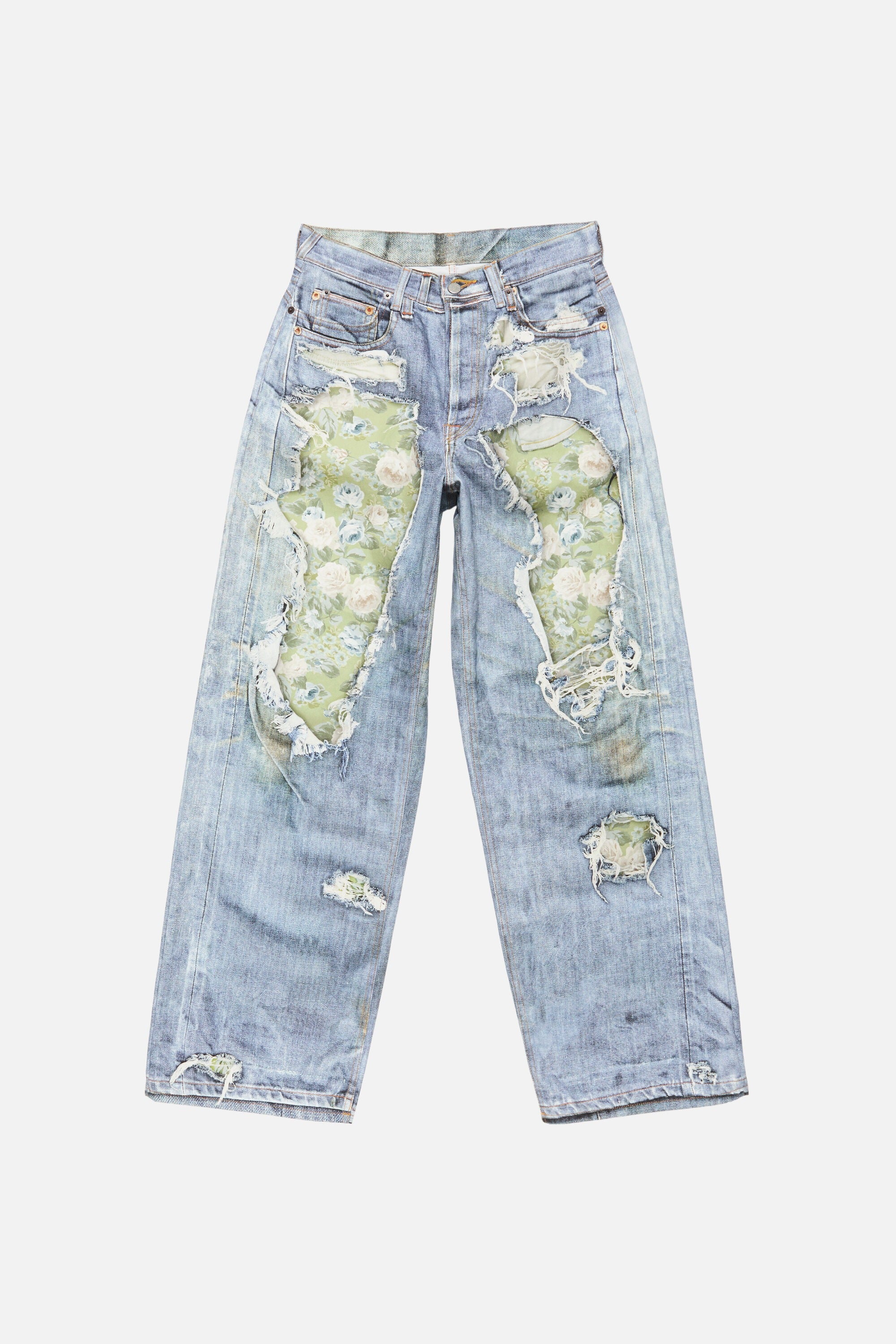 Blue jeans, front view