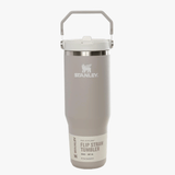 Grey tumbler, front view