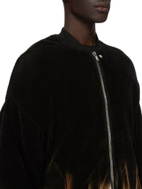 RICK OWENS DRKSHDW - Men Corduroy Hooded Peter Jacket