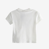 White t-shirt,back view