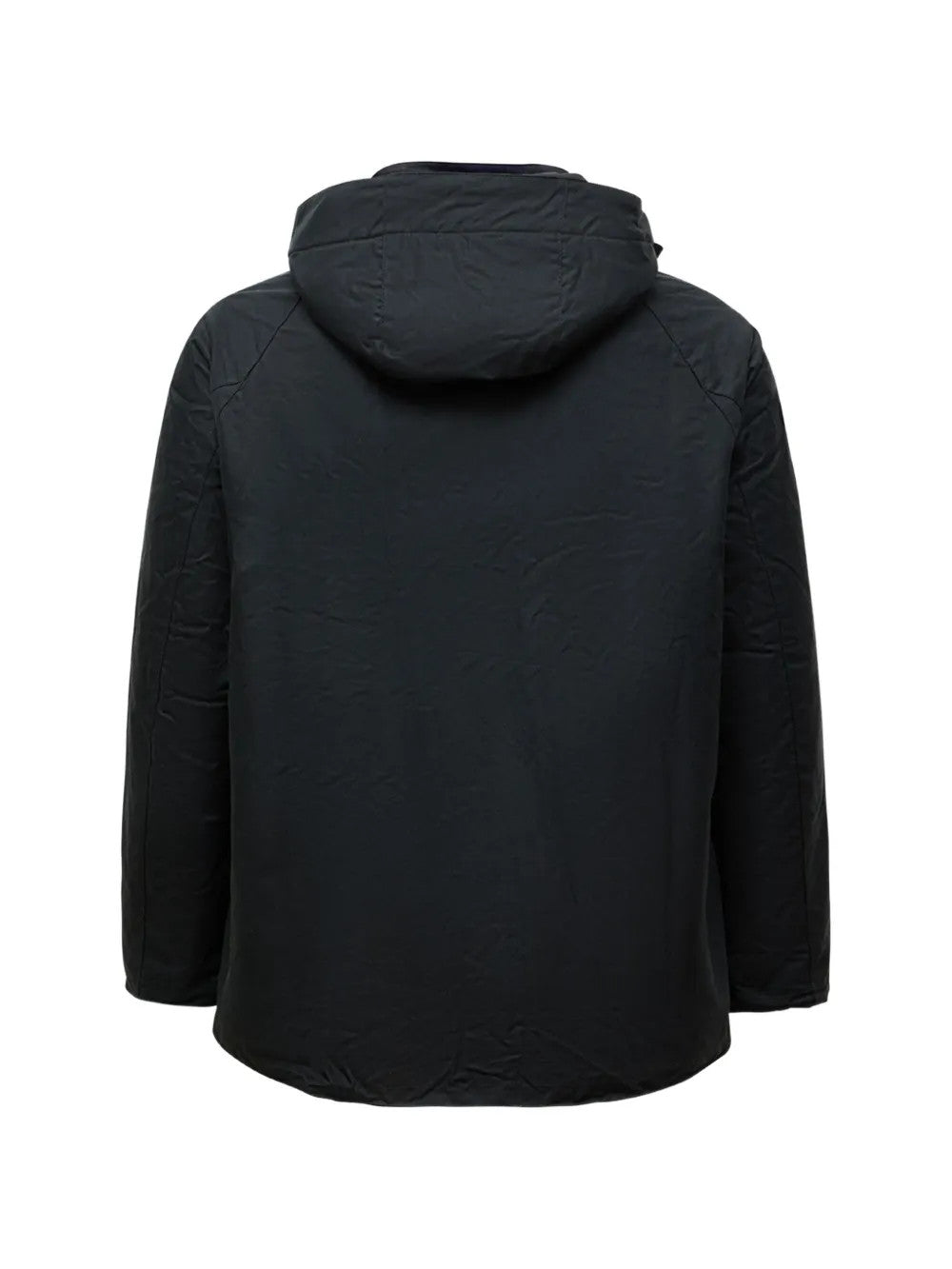 Black jacket, back view