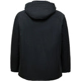 Black jacket, back view