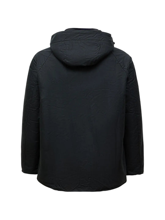 Black jacket, back view