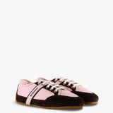 Pink shoes, front view
