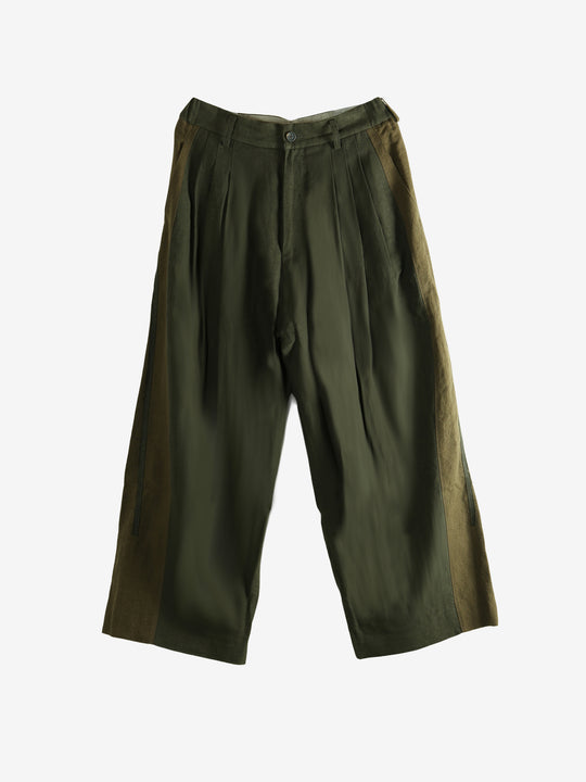 Green pants, front view