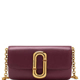 Burgundy accessories, front view