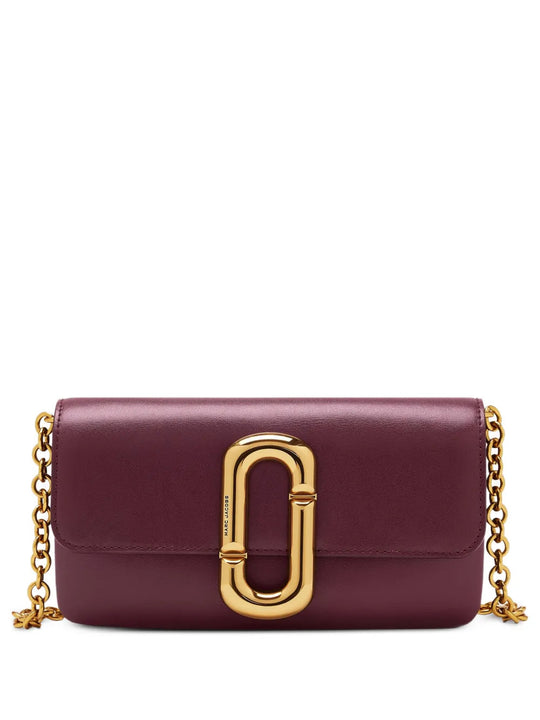 Burgundy accessories, front view