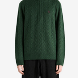 POLO RALPH LAUREN - Men Long Sleeve Cable Knit 1/4 Zip Pullover Sweater