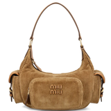 Brown handbag,front view