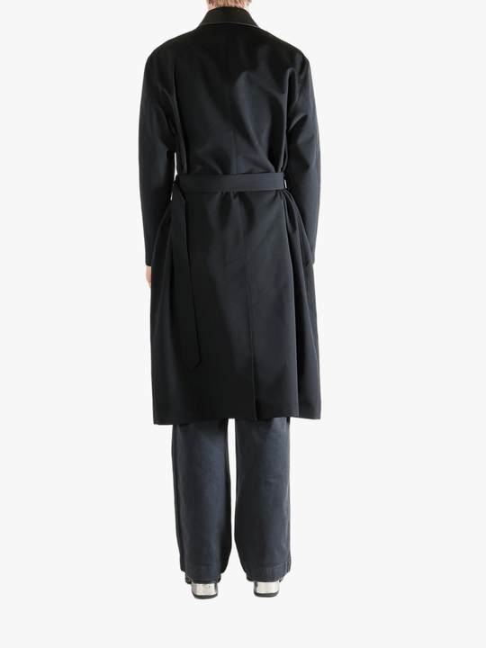 Black coat, full body view