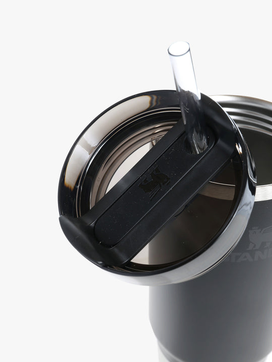 Close up of black home, showing texture of the stainless steel fabric