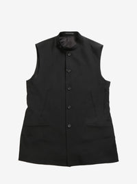 YOHJI YAMAMOTO POUR HOMME - Men Stand Collar Vest