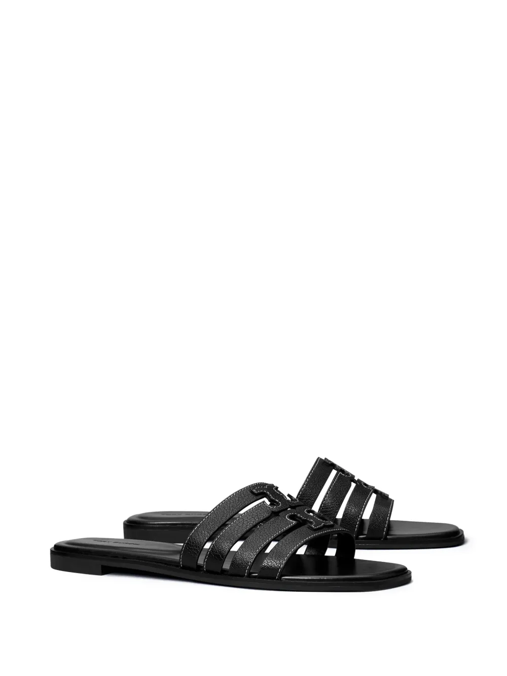 Black sandals, side view