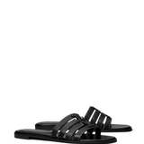 Black sandals, side view