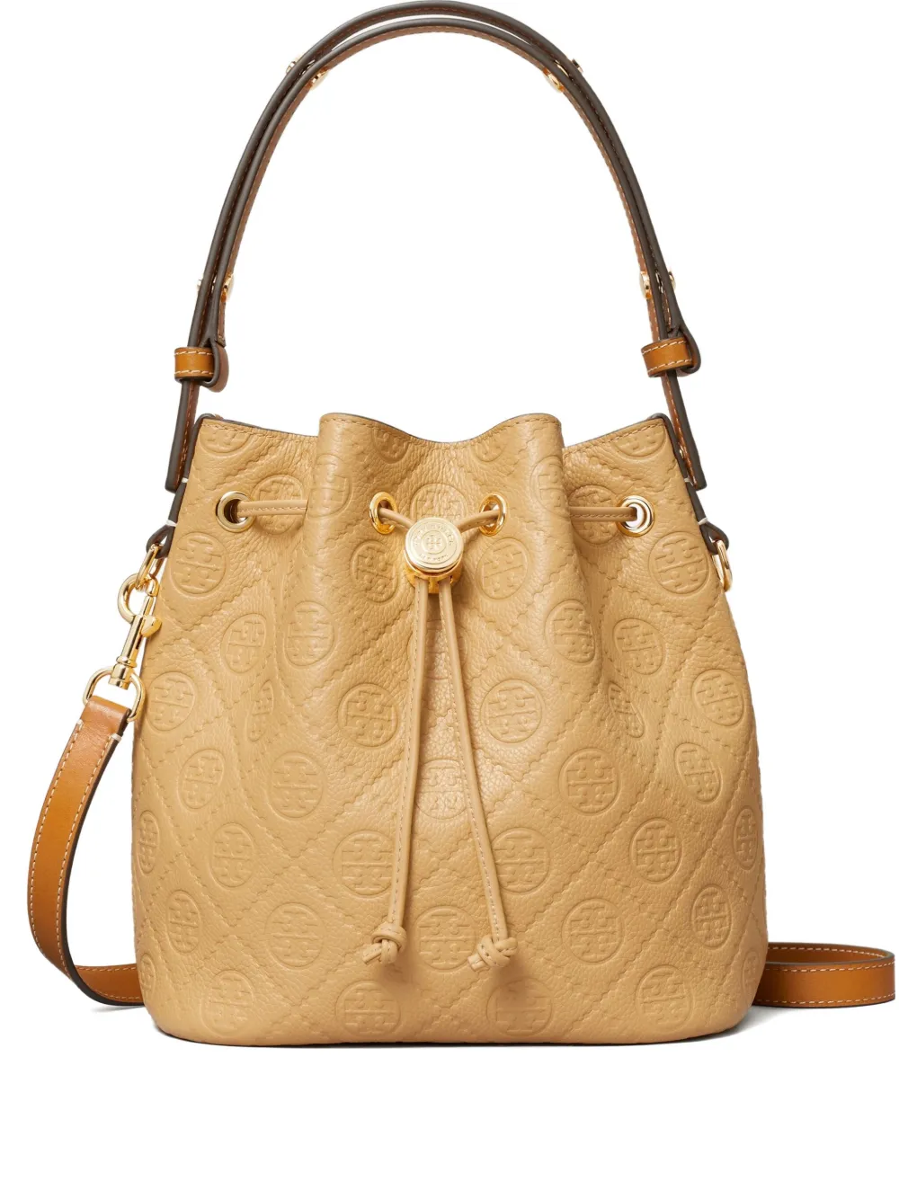tan bag, front view