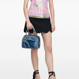 Blue bag, full body view