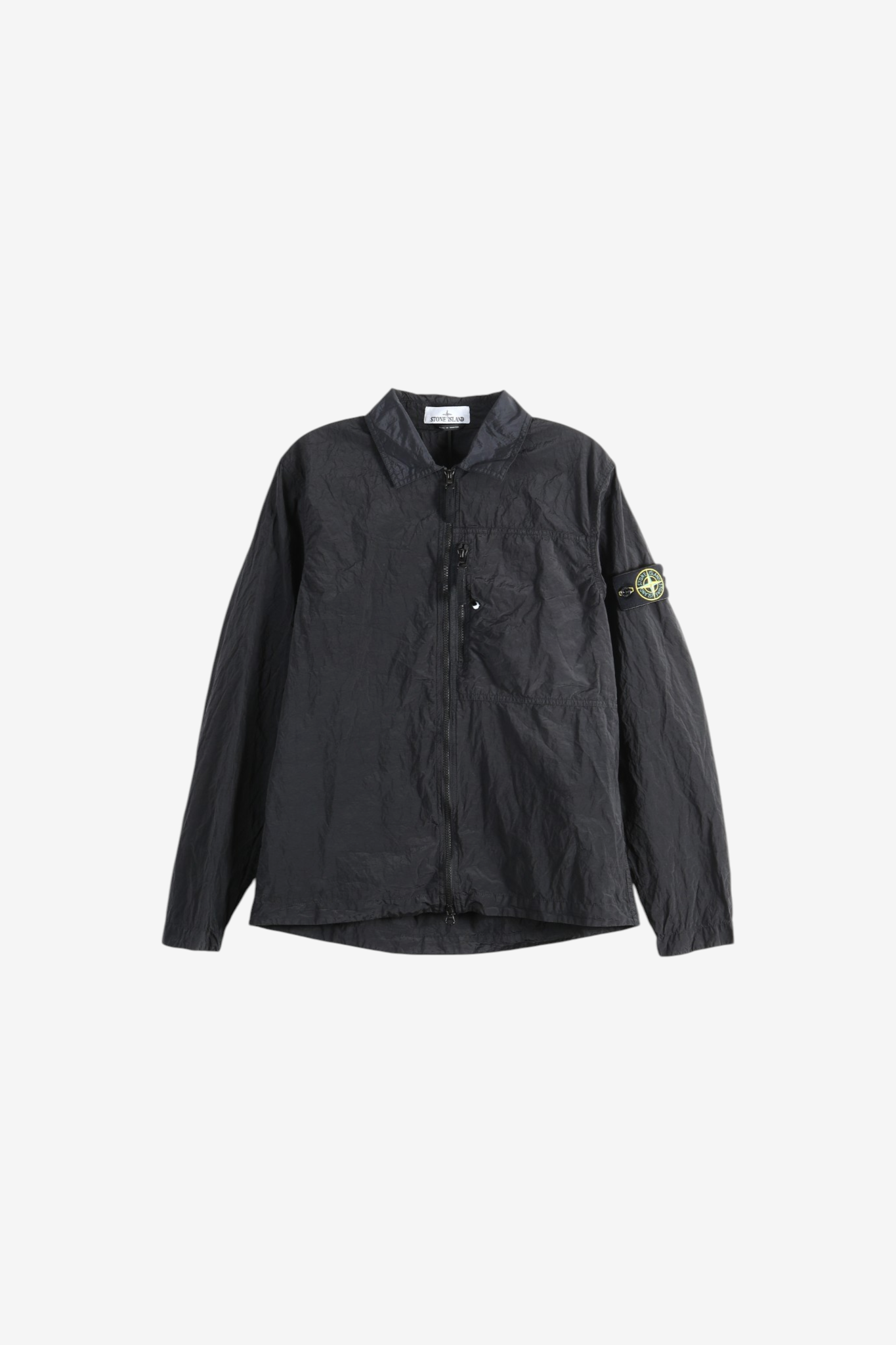 Black shirt, front view