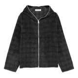 black hoodie, front view