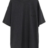 Black t-shirt, front view