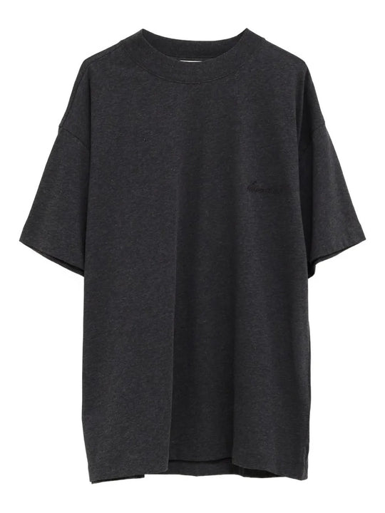 Black t-shirt, front view