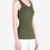 Green top, front view
