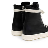 Black shoes, back view
