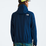 Blue jacket, full body view