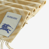Close up of yellow scarf, showing texture of the fabric