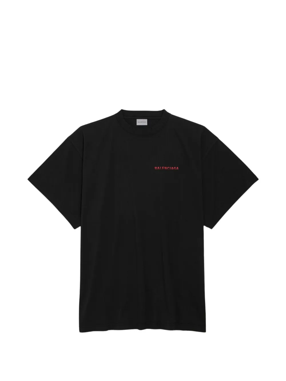 Black t-shirt, front view