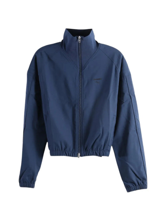 Navy jacket, front view