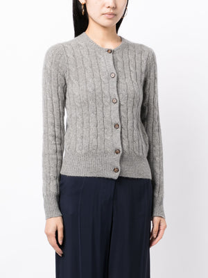 POLO RALPH LAUREN - Women Cable Knit Cashmere Classic Long Sleeve Cardigan