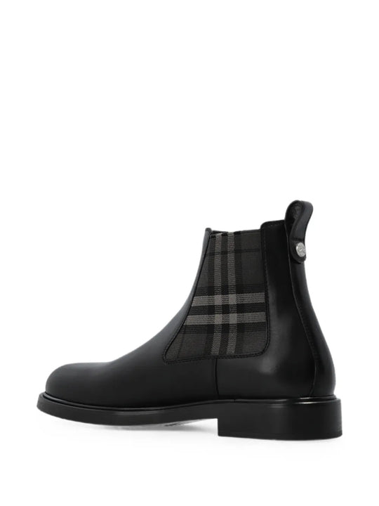 Black boots, side view