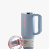 Blue product, front view