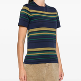 Blue shirts worn by a person, showing the shirts fit