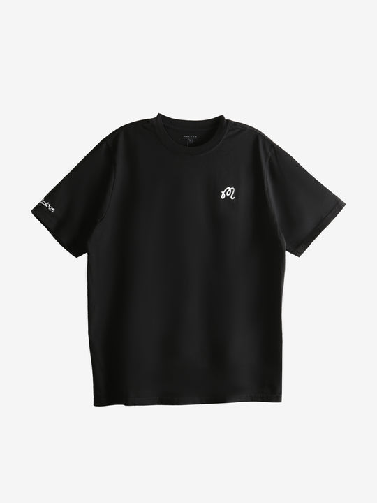 Black t-shirt, front view