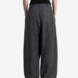 Grey pants, full body view