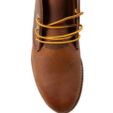Brown boots, front view