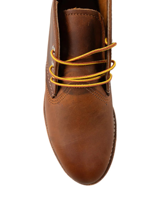 Brown boots, front view