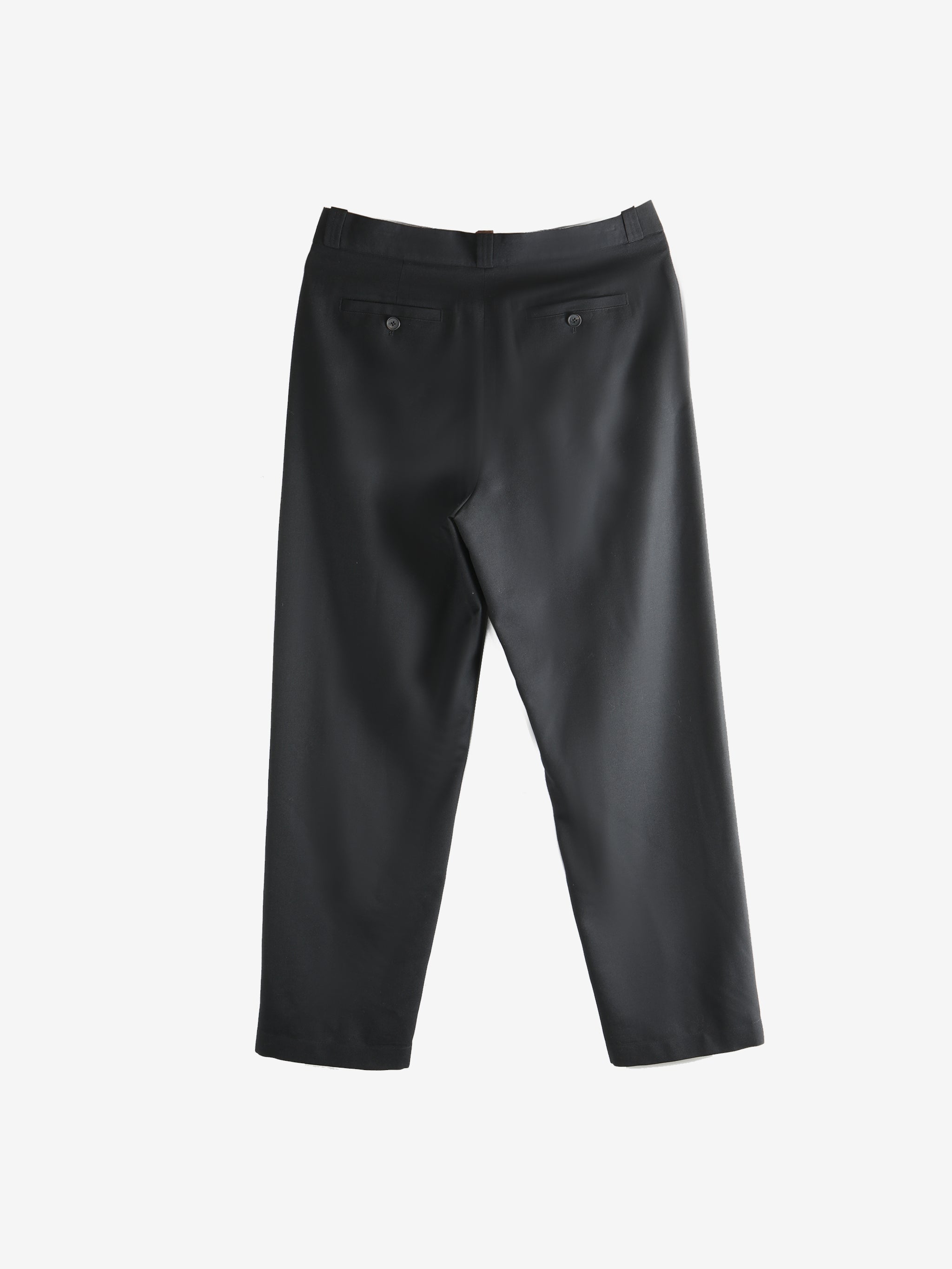 Black pants, back view