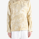 Tan jacket, full body view