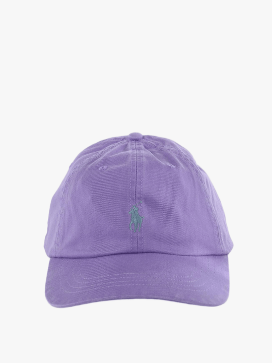 Purple hat, front view
