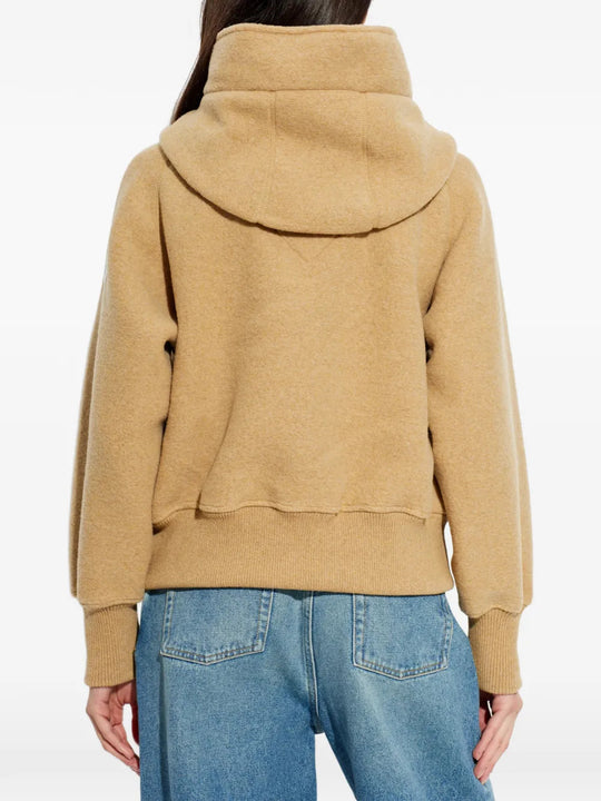 Brown jacket, full body view