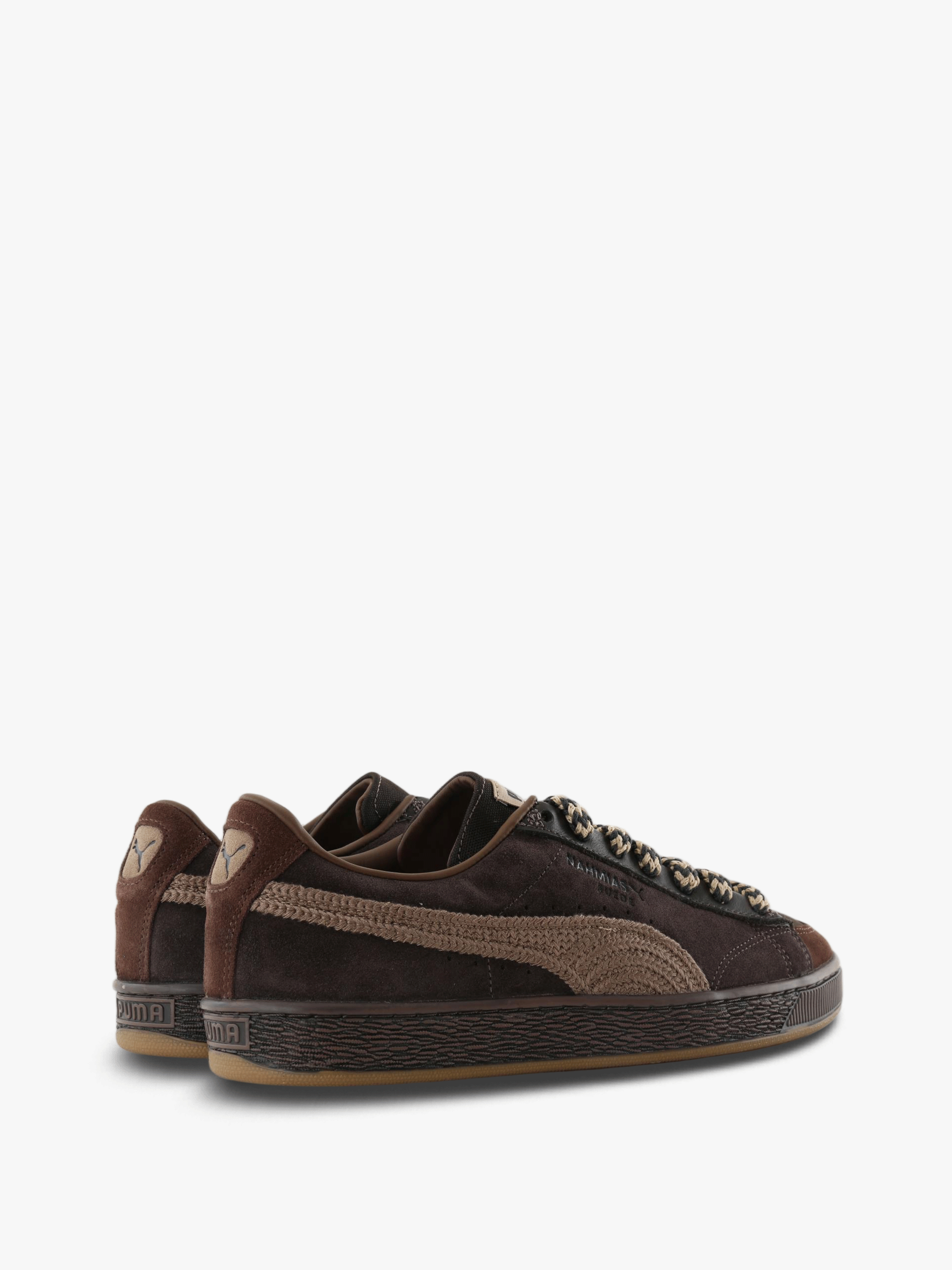 Brown shoes, side view