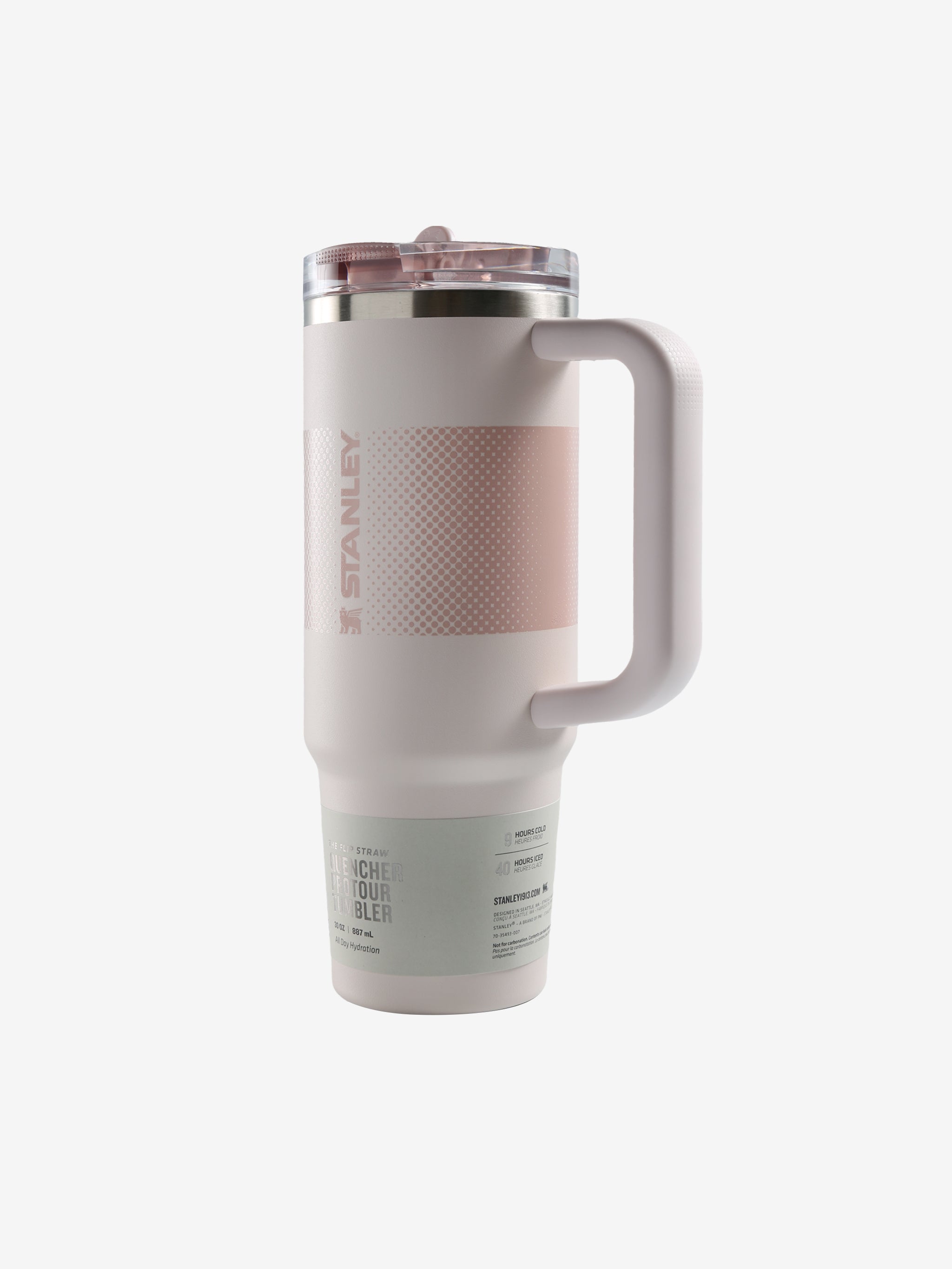 Pink tumbler,front view