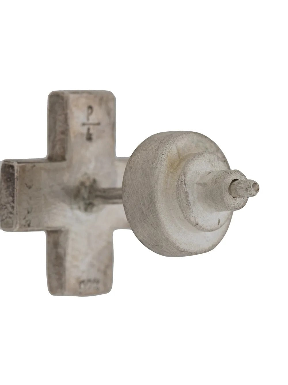 Grey earrings,back view